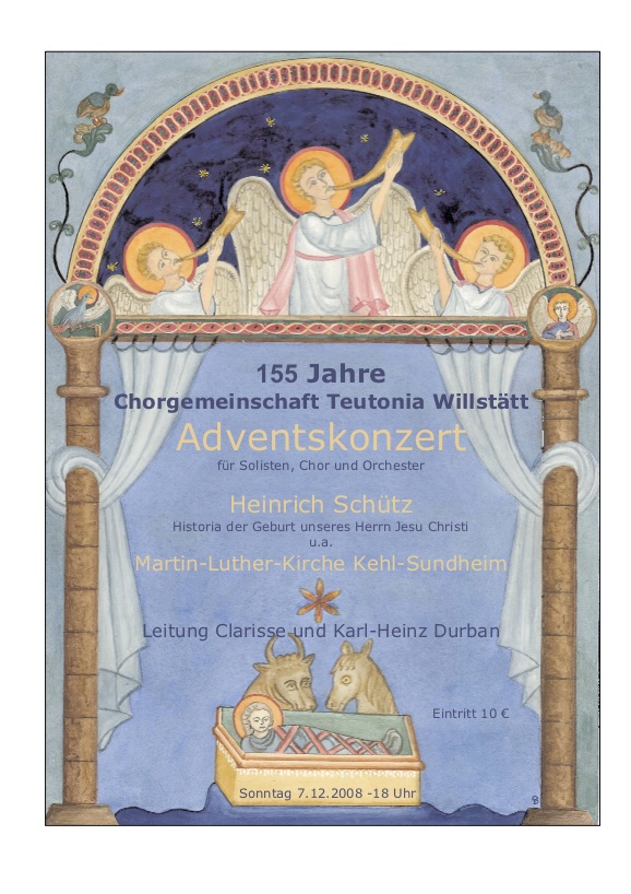 Adventskonzert 155 Jahre Chorgemeinschaft Teutonia
