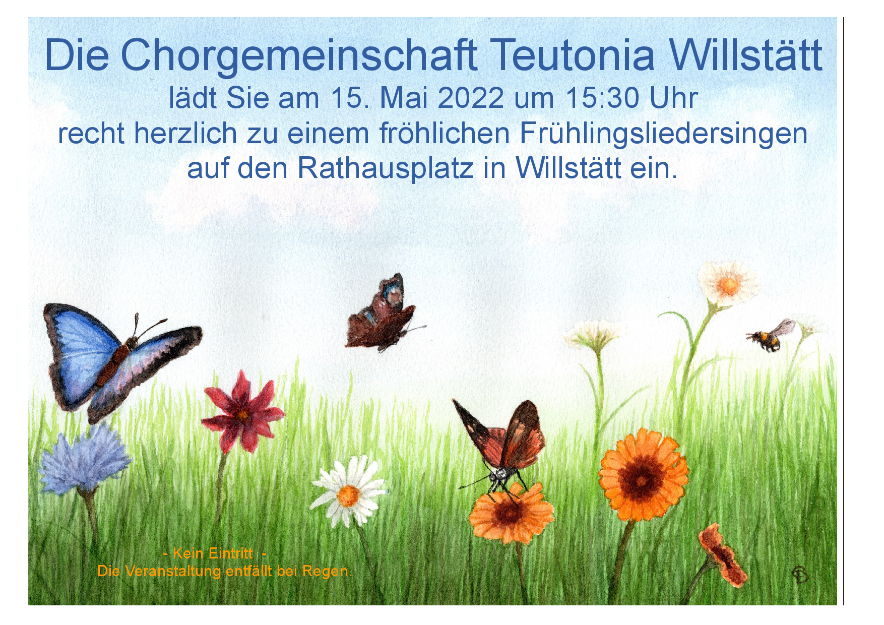 Frühlingsliedersingen auf dem Rathausplatz